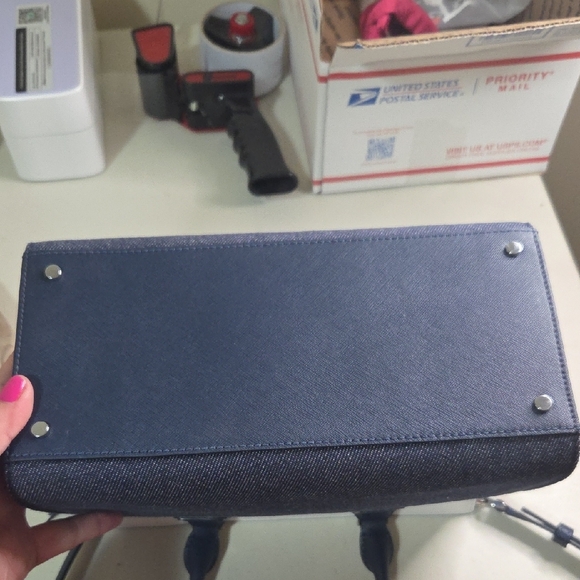 kate spade Denim and White Satchel Nwot - Picture 9 of 9